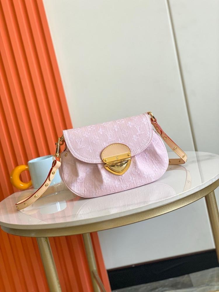 Stylish Refined Monogram Denim Shoulder Bag