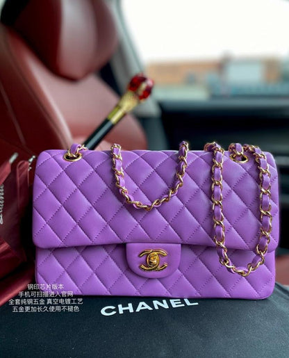 Lambskin Top Handle Bag