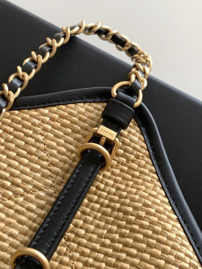 Woven Leather Tote Bag