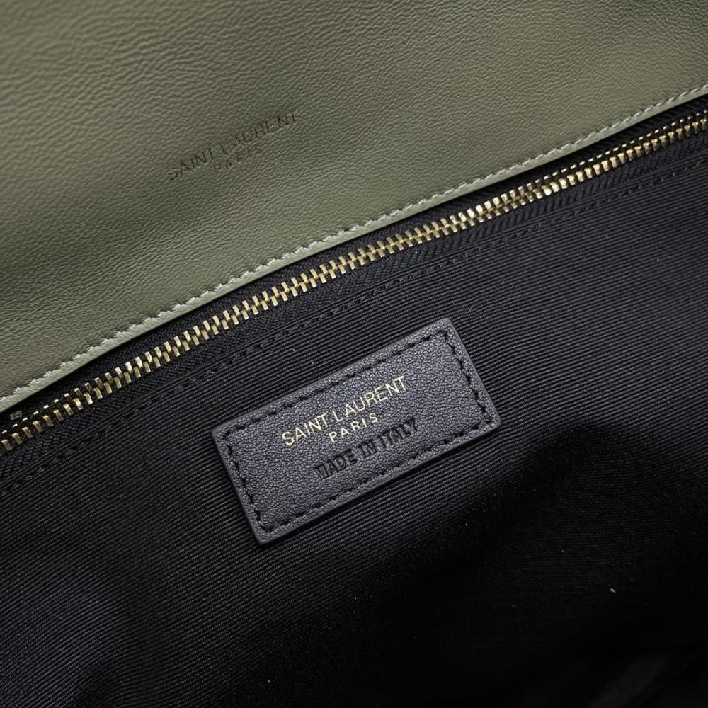 Alma Green Quilted Lambskin Shoulder Bag