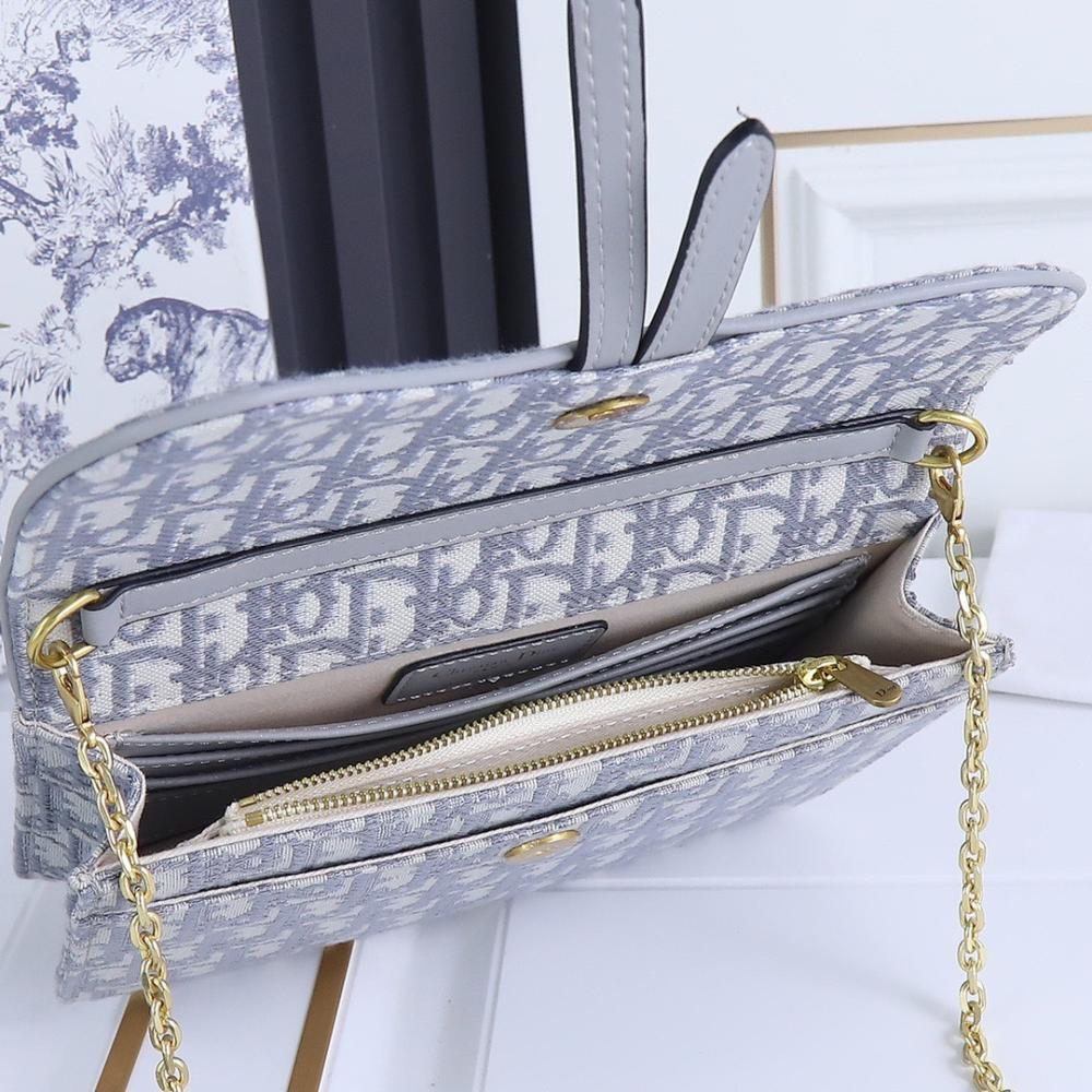 Stylish Premium Blue Calfskin Shoulder Bag