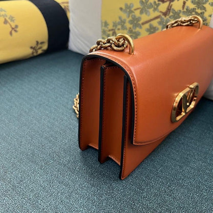 VLogo Signature Calfskin Shoulder Bag