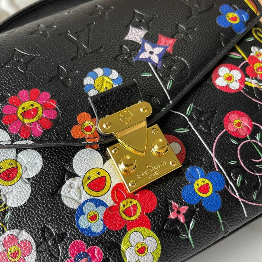The Pouch Monogram Leather Top Handle Bag