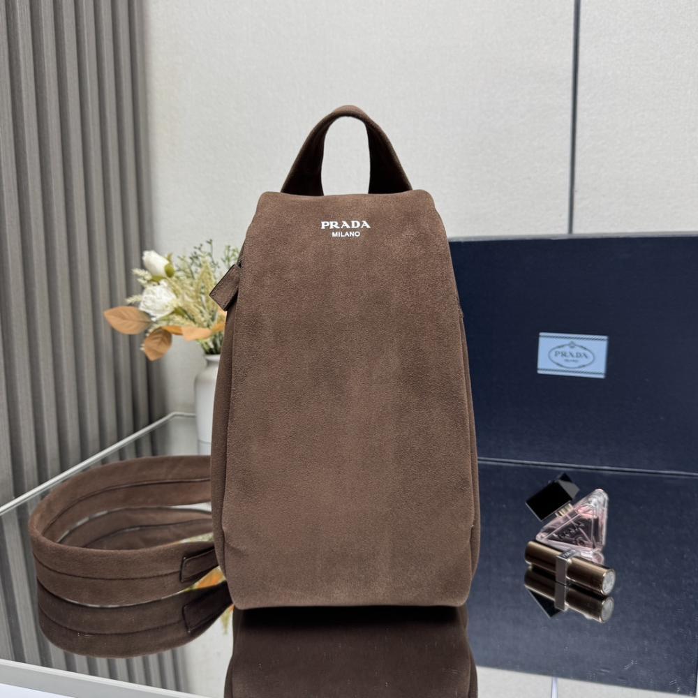 Suede Top Handle Bag