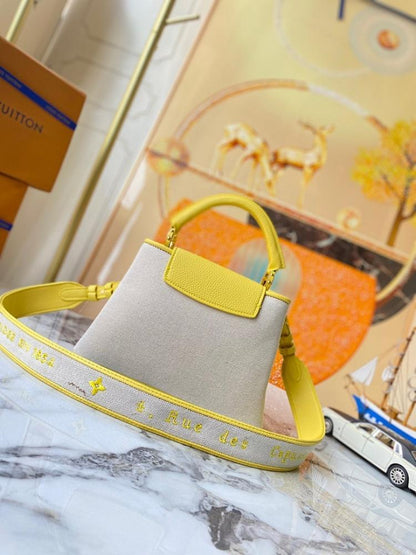 Classic Italian-Inspired Embroidered Leather Shoulder Bag