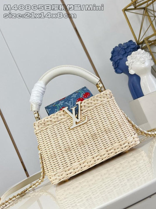 Woven Leather Shoulder Bag