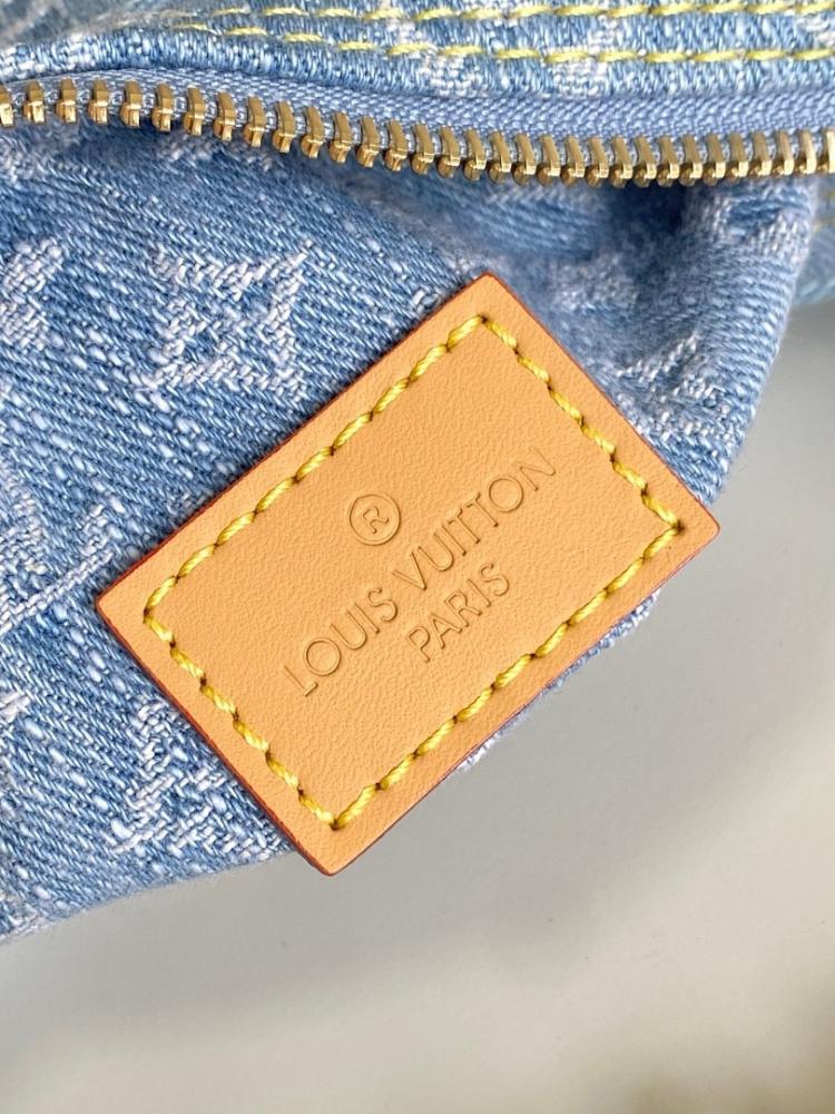 Elegant Premium Blue Denim Shoulder Bag