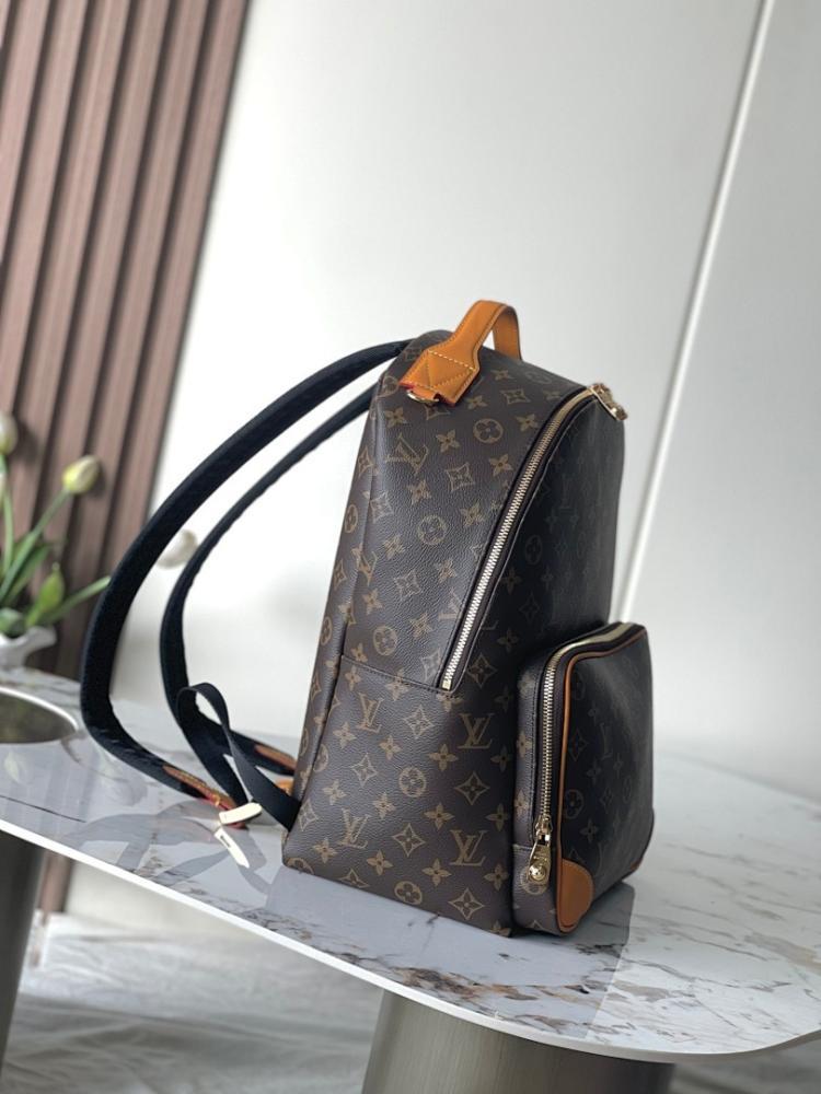 Elegant Refined Monogram Leather Top Handle Bag