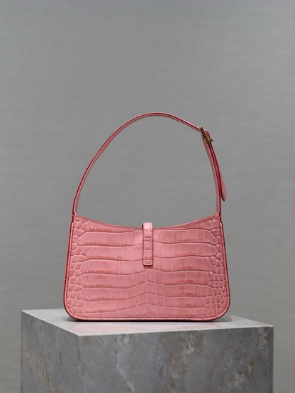 Luxury Pink Leather Shoulder Bag – Special Edition