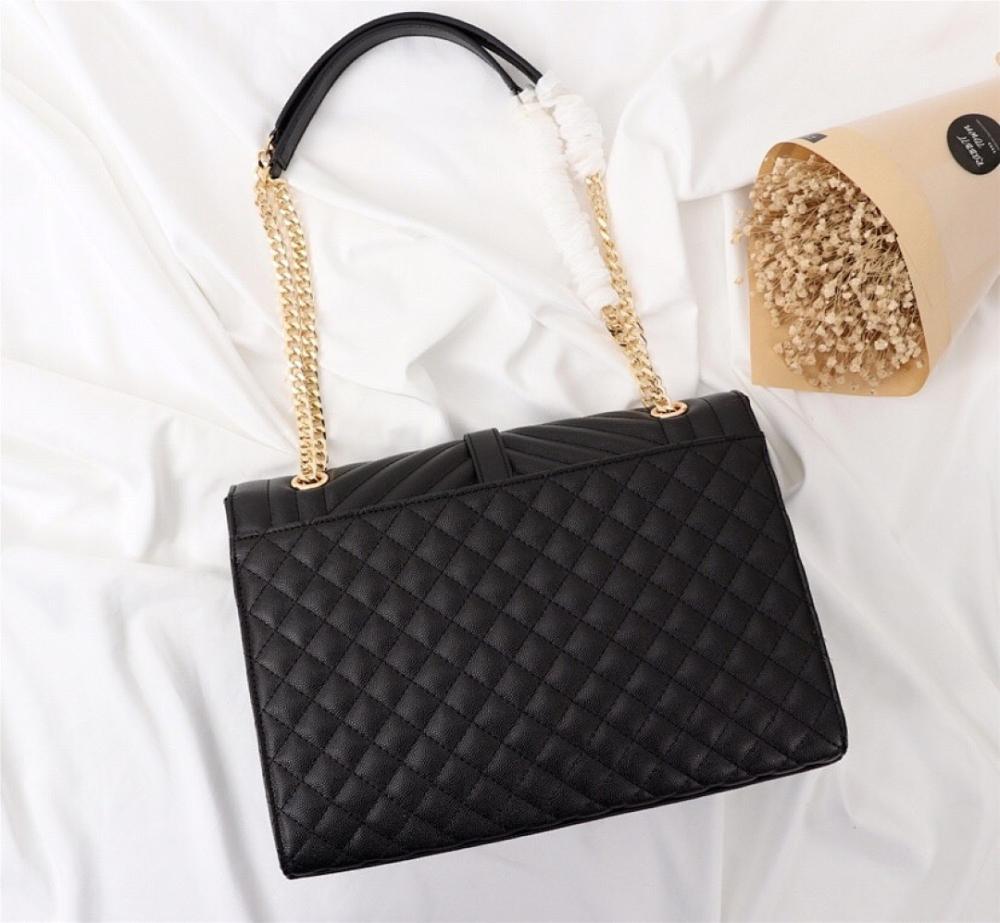 Elegant Refined Leather Top Handle Bag