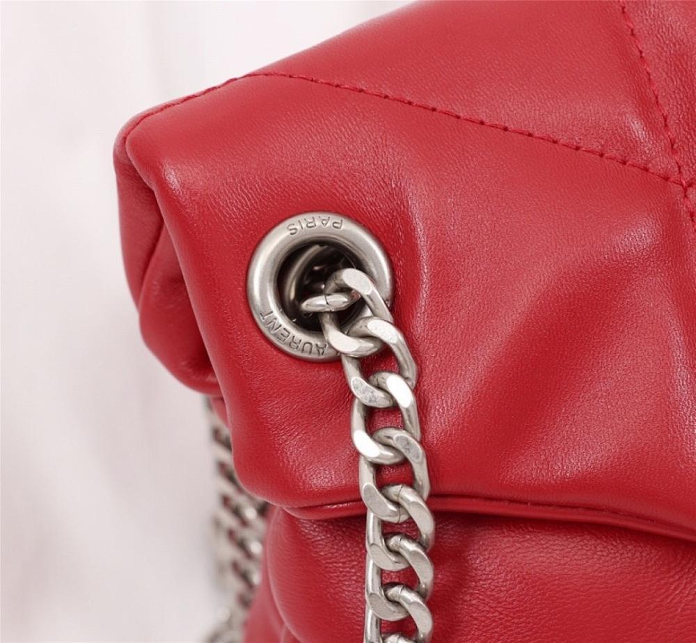 Classic Italian-Inspired Silver Quilted Leather Shoulder Bag