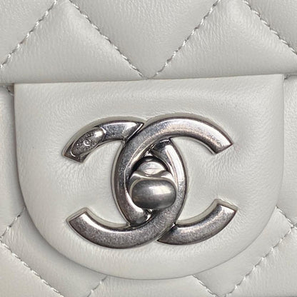 Gold Leather Top Handle Bag