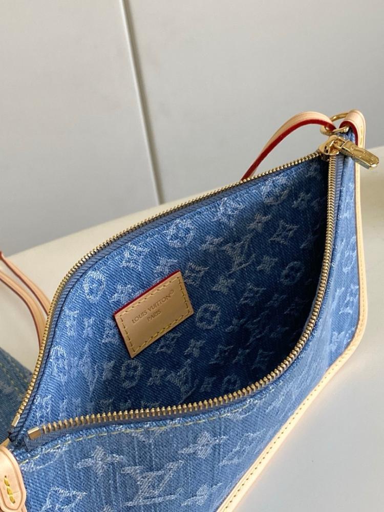 Neverfull Monogram Denim Top Handle Bag
