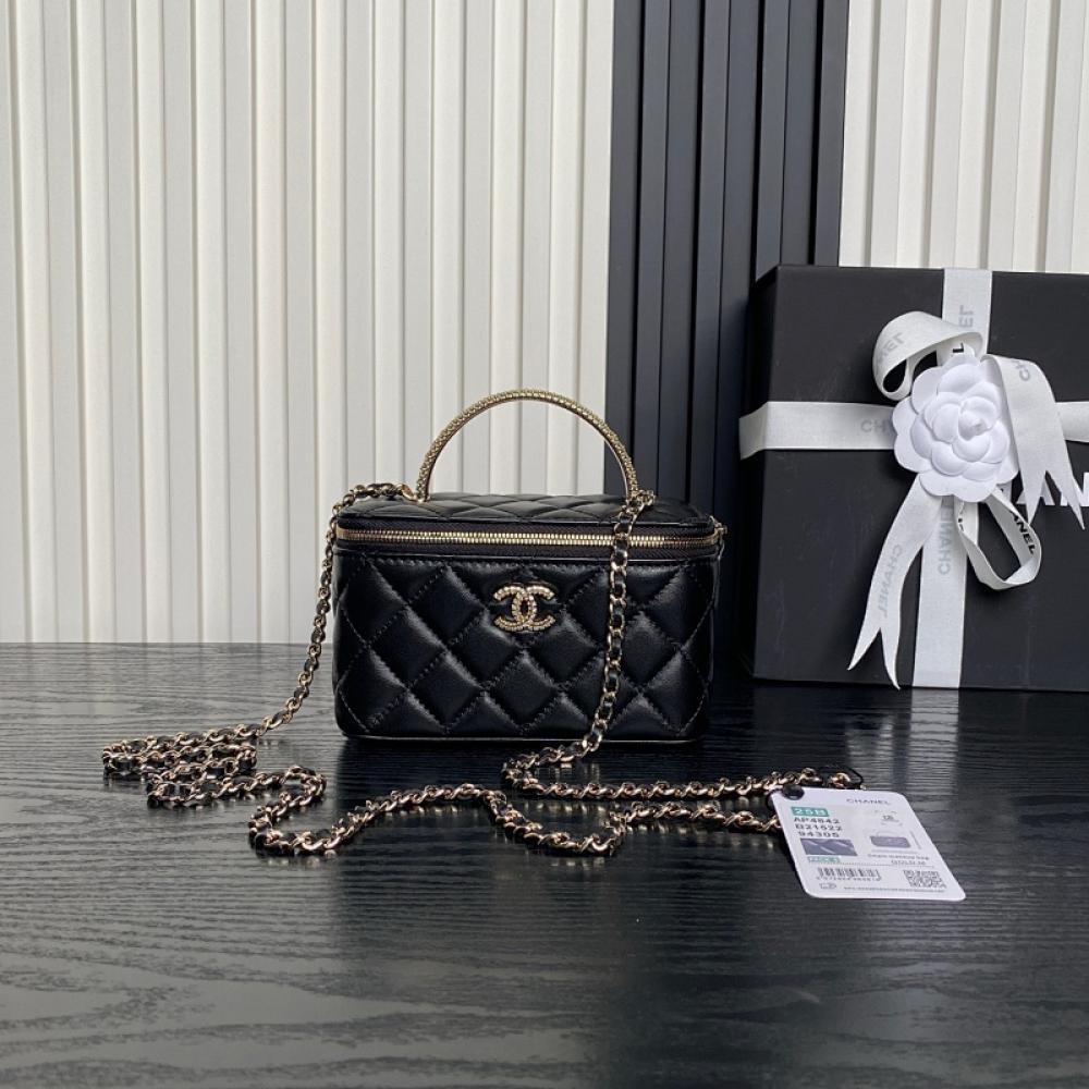 Lambskin Top Handle Bag