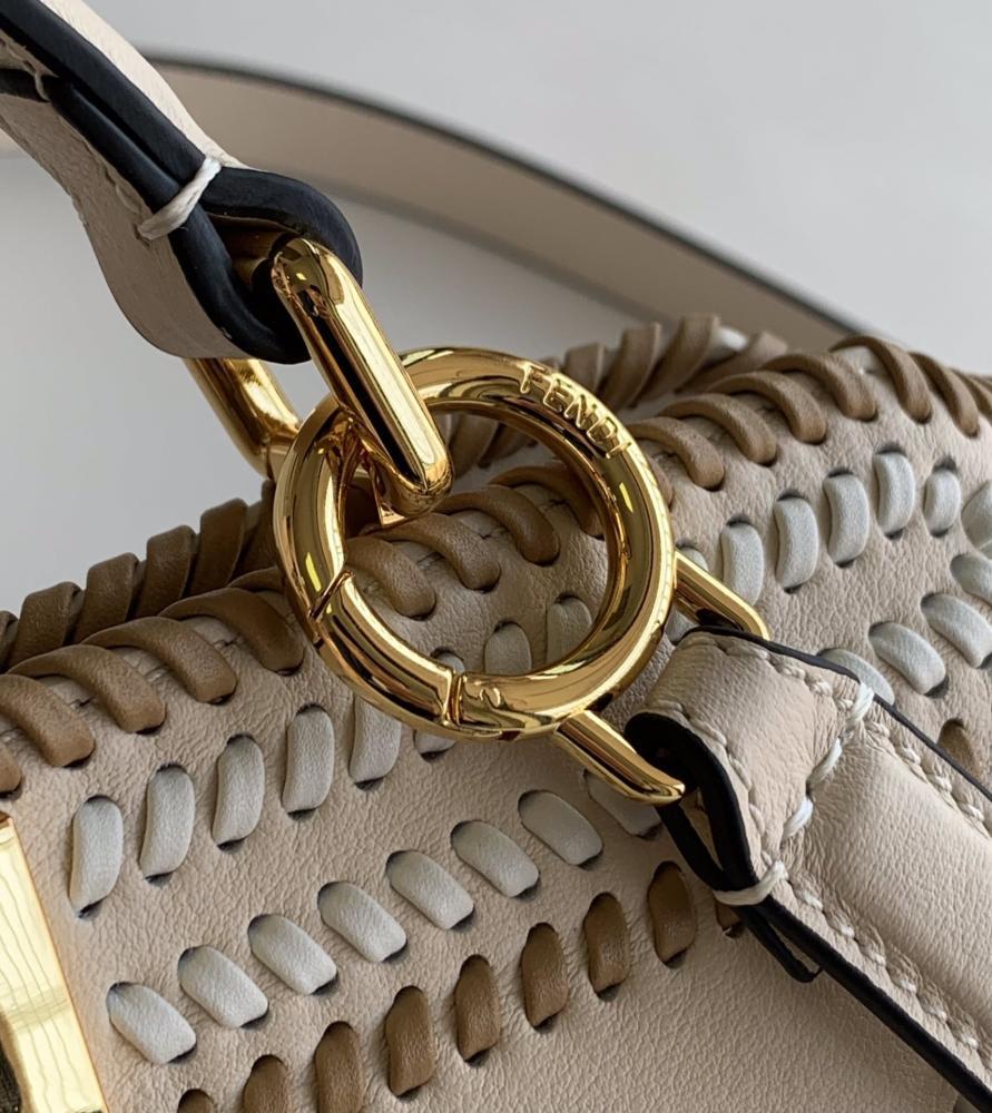 Classic Woven Leather Top Handle Bag