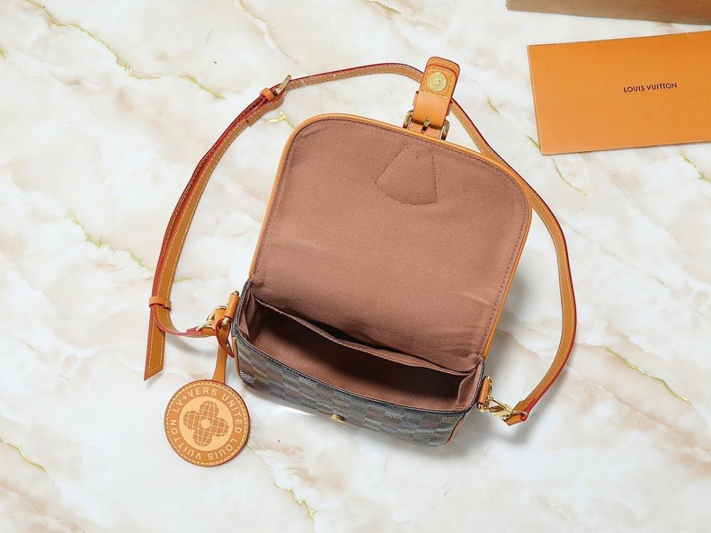 Modern Stylish Monogram Leather Shoulder Bag