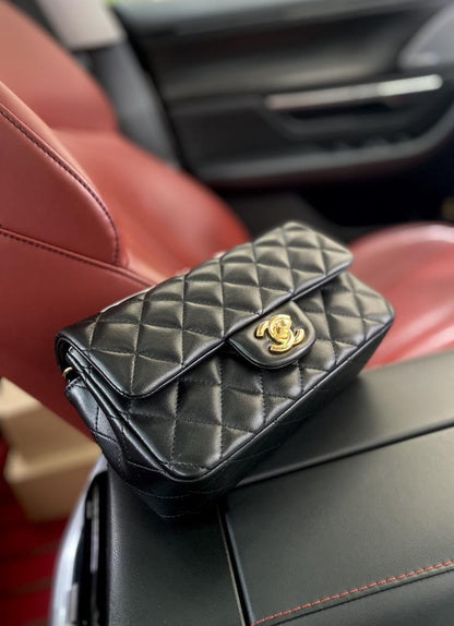 Gold Top Handle Bag