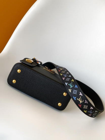 Leather Top Handle Bag