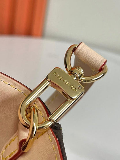 Stylish Monogram Leather Bucket Bag – Limited Edition