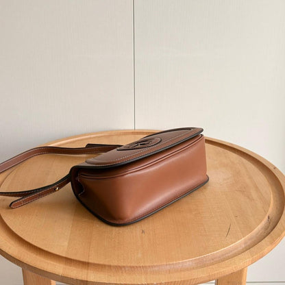 Stylish Refined Monogram Leather Shoulder Bag
