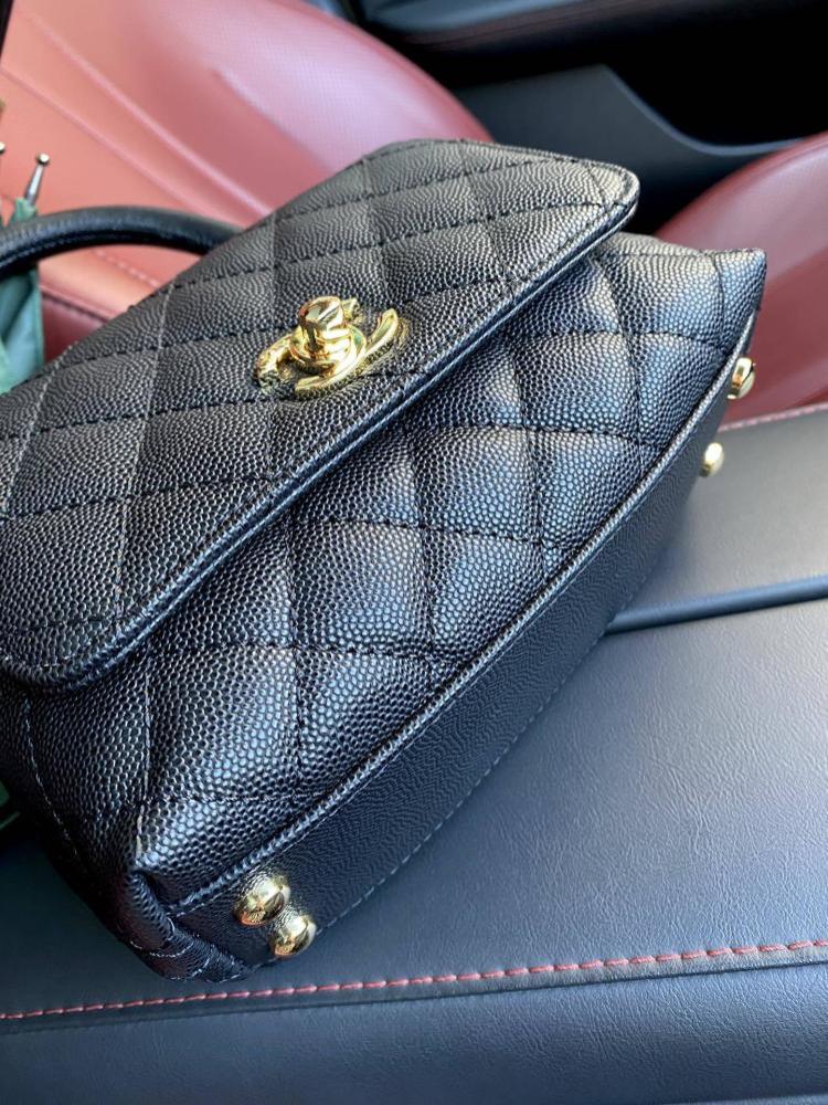 Leather Top Handle Bag