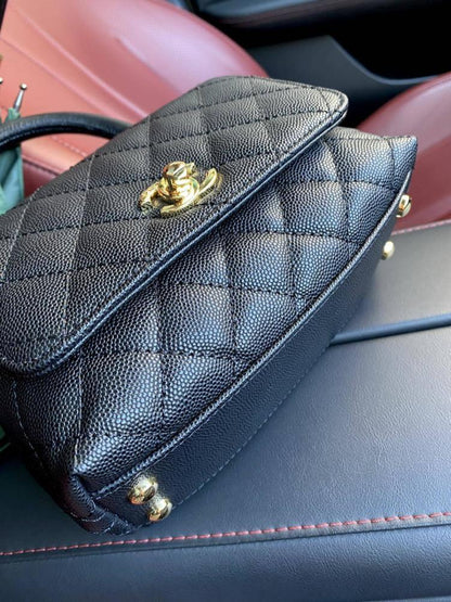 Leather Top Handle Bag