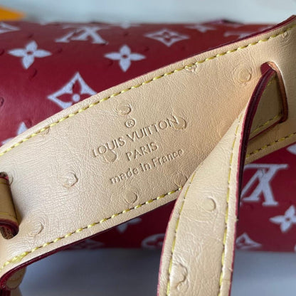 Alma Monogram Leather Shoulder Bag