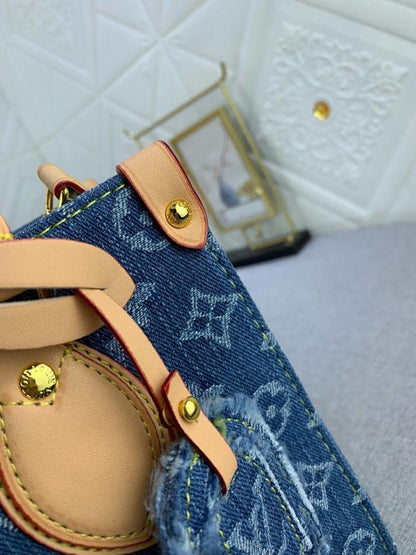 Modern Elegant Denim Shoulder Bag – Limited Edition
