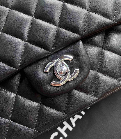 Gold Lambskin Top Handle Bag