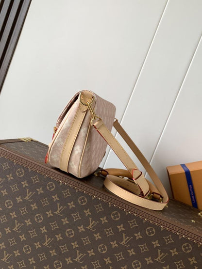 Embroidered Leather Tote Bag