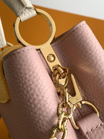 Gold Top Handle Bag