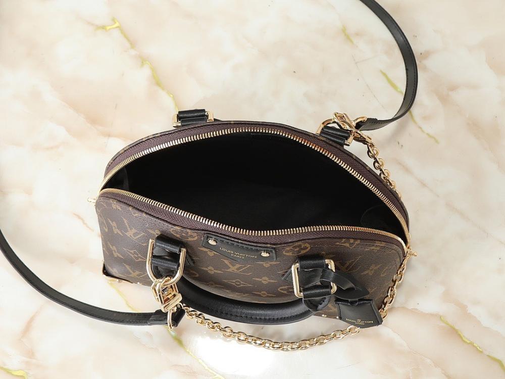 Alma Monogram Leather Crossbody Bag