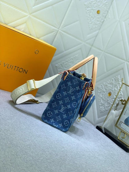 Modern Elegant Denim Shoulder Bag – Limited Edition