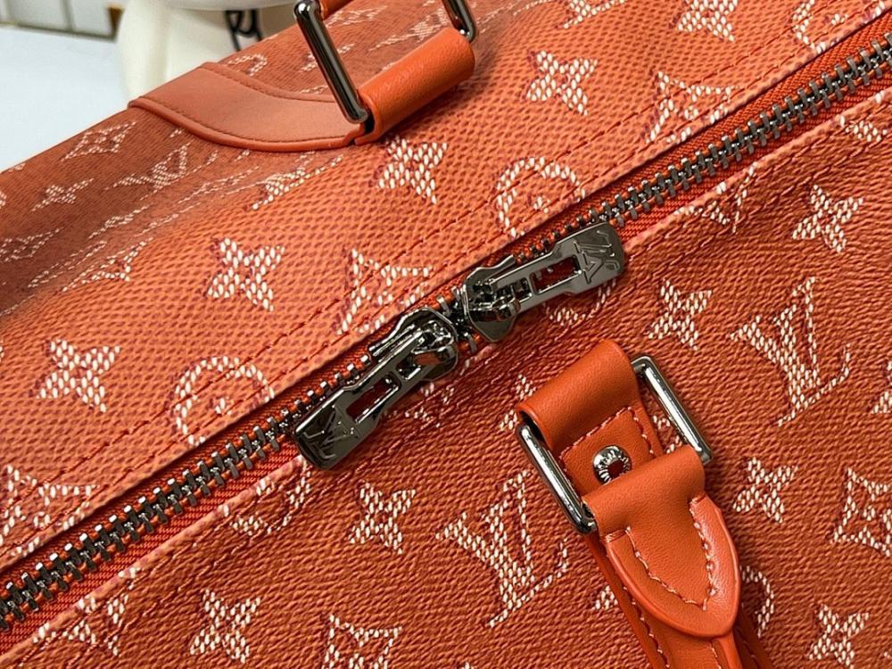 Keepall Monogram Leather Travel Bag