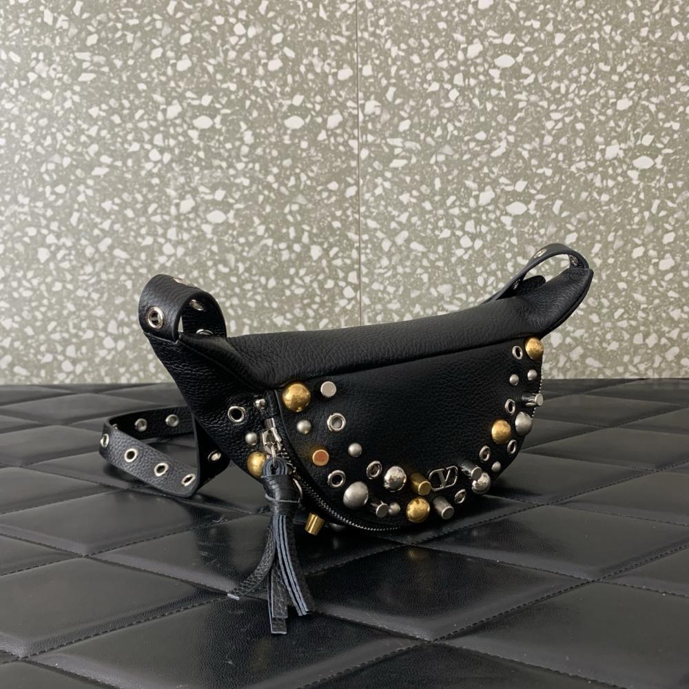 Studded Leather Crossbody Bag