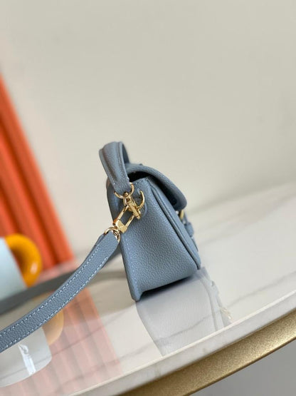 Diane Monogram Leather Shoulder Bag