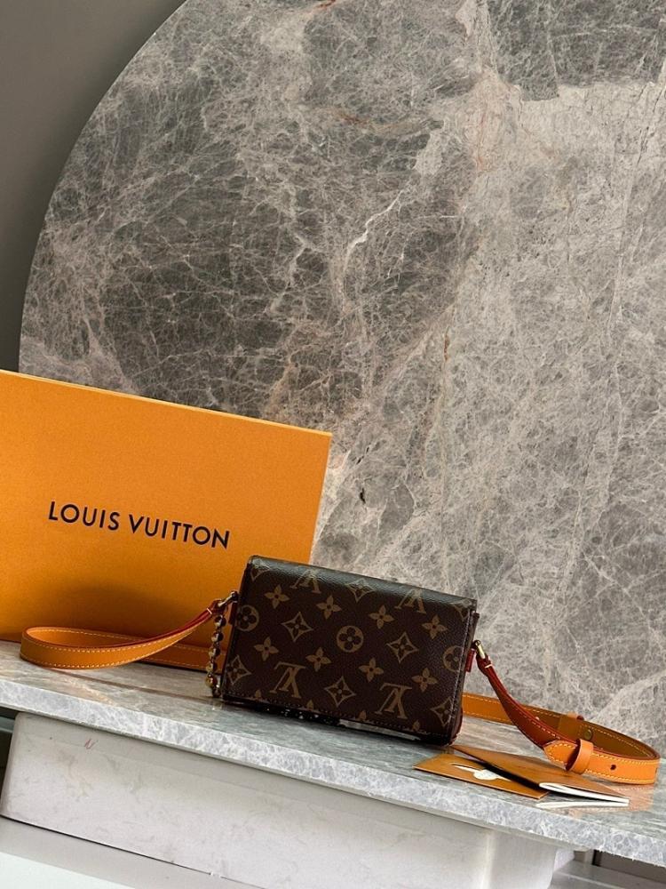 Classic Premium Monogram Calfskin Shoulder Bag