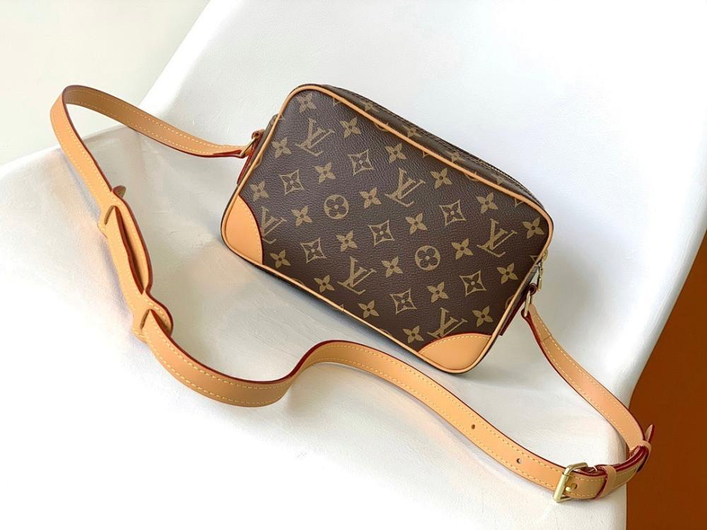 Luxury Refined Monogram Leather Crossbody Bag