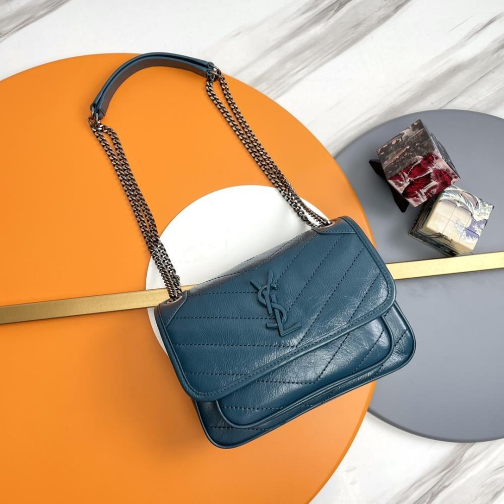 Silver Leather Shoulder Bag