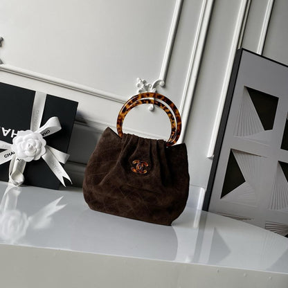 Suede Bucket Bag