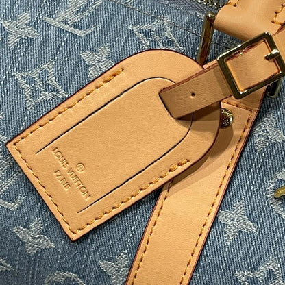 Elegant Stylish Blue Woven Leather Shoulder Bag