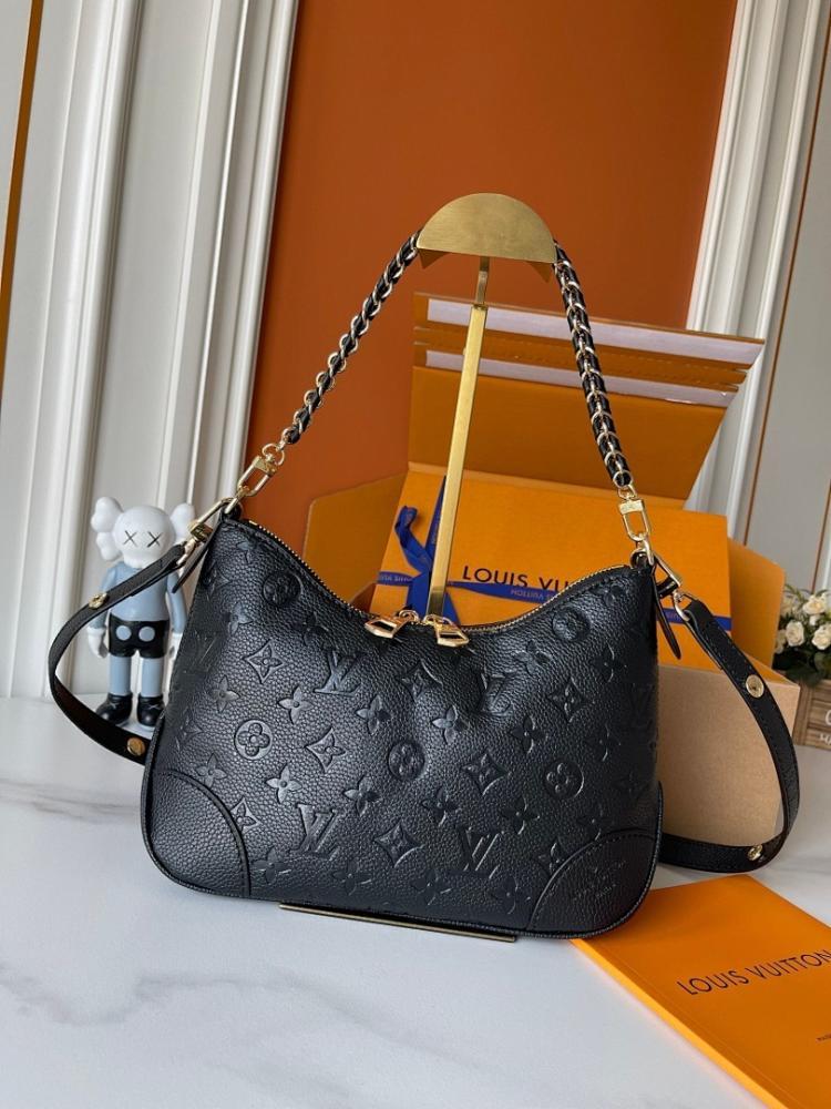 Modern Italian-Inspired Monogram Leather Shoulder Bag