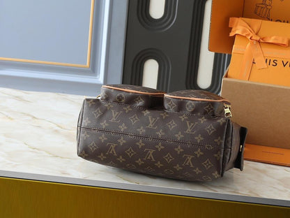 Alma Monogram Canvas Shoulder Bag