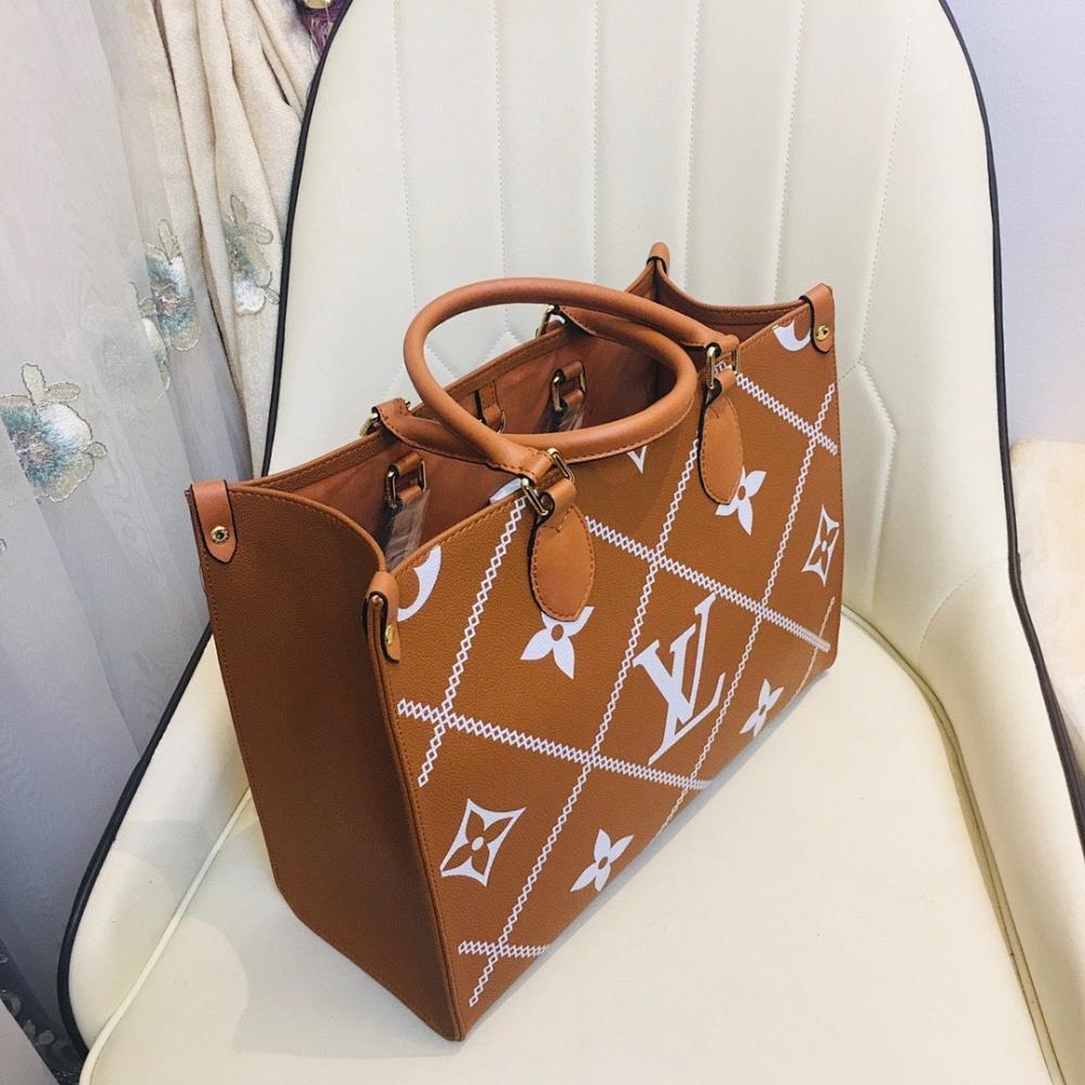 Italian-Inspired Stylish Printed Leather Tote Bag