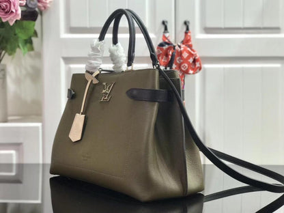 Leather Top Handle Bag