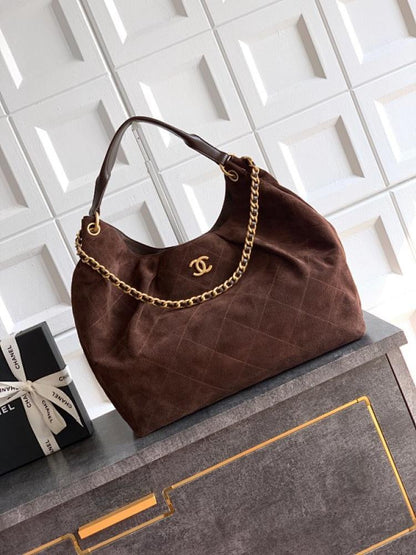 Suede Hobo Bag
