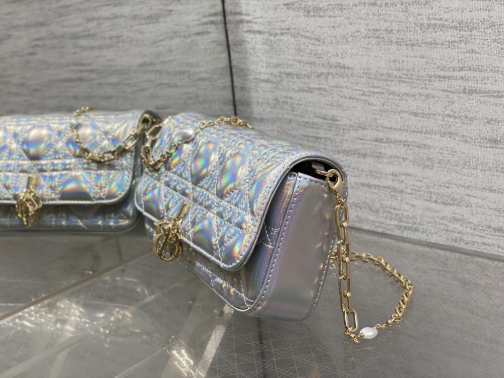 Silver Top Handle Bag