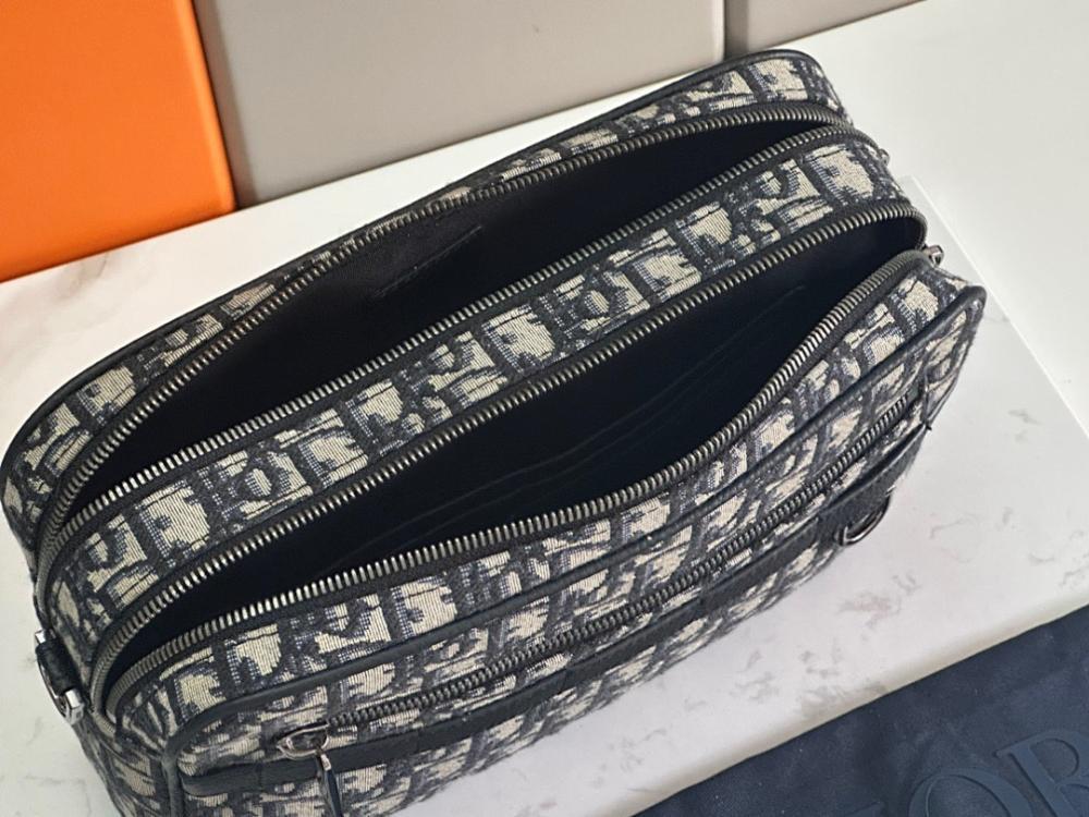 Stylish Premium Black Printed Calfskin Crossbody Bag