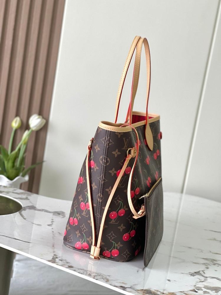 Neverfull Monogram Calfskin Tote Bag