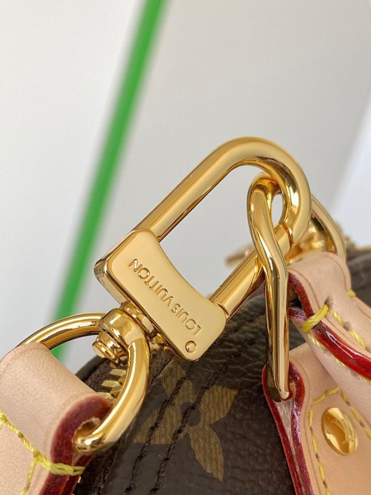 Alma Monogram Leather Shoulder Bag
